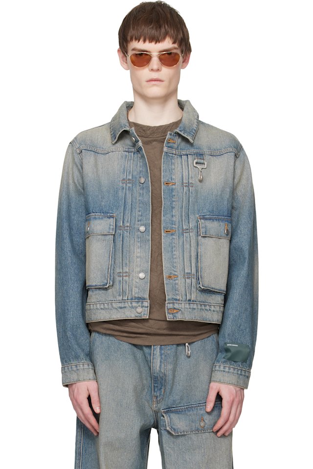 Reese Cooper — Blue Washed Trucker Denim Jacket