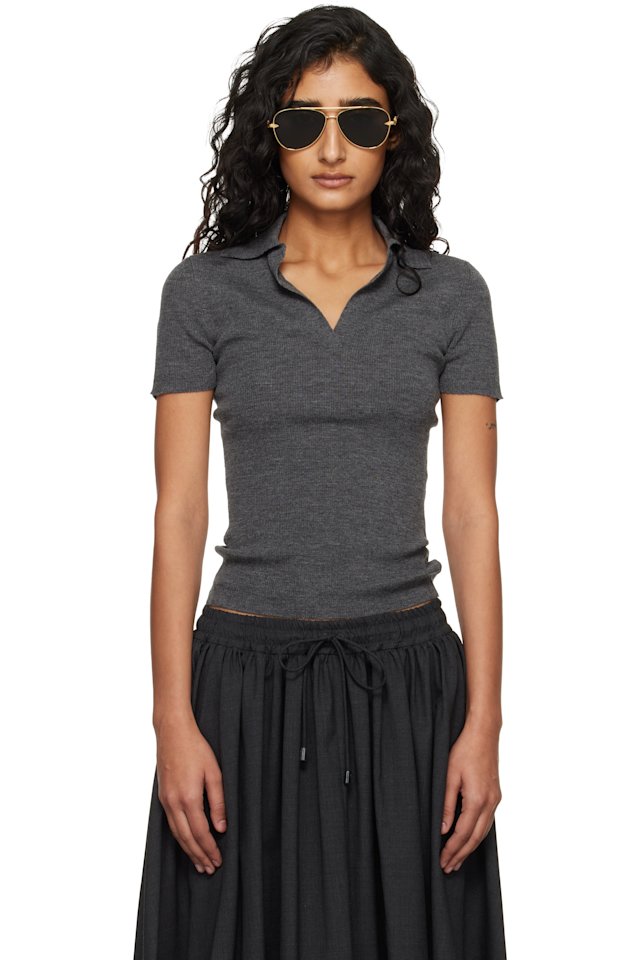 Max Mara — Gray Albero Polo