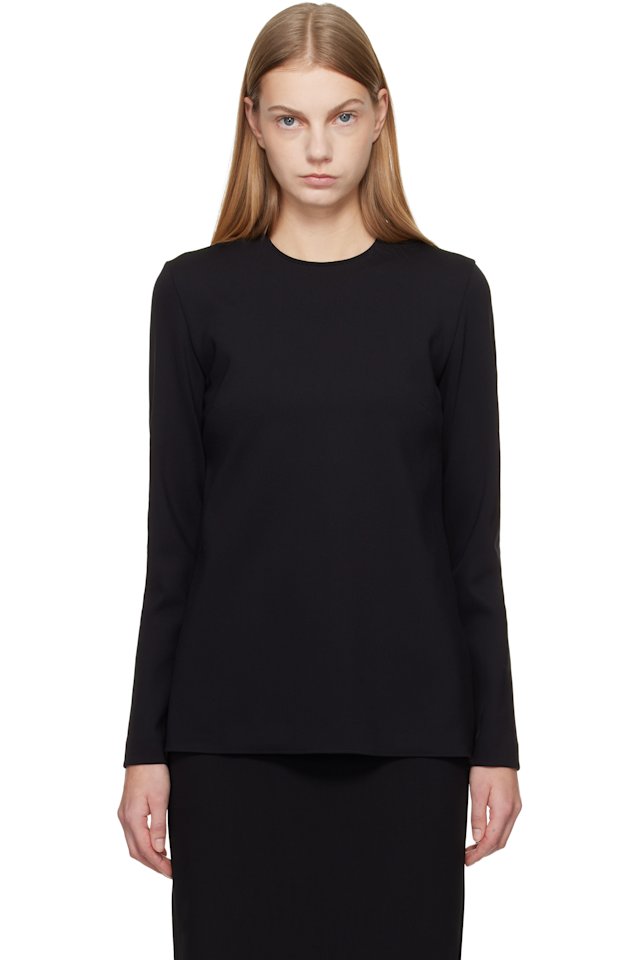 Max Mara — Black Mxpneutro Top