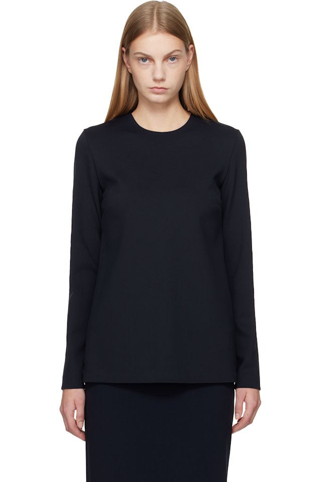 Max Mara — Navy Mxpneutro Top