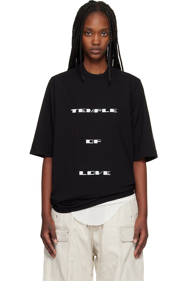 Rick Owens DRKSHDW — Black Temple Jumbo S/S T-shirt