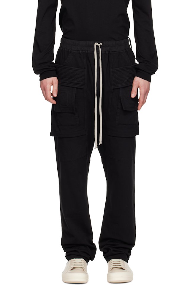 Rick Owens DRKSHDW — Black Temple Creatch Cargo Pants