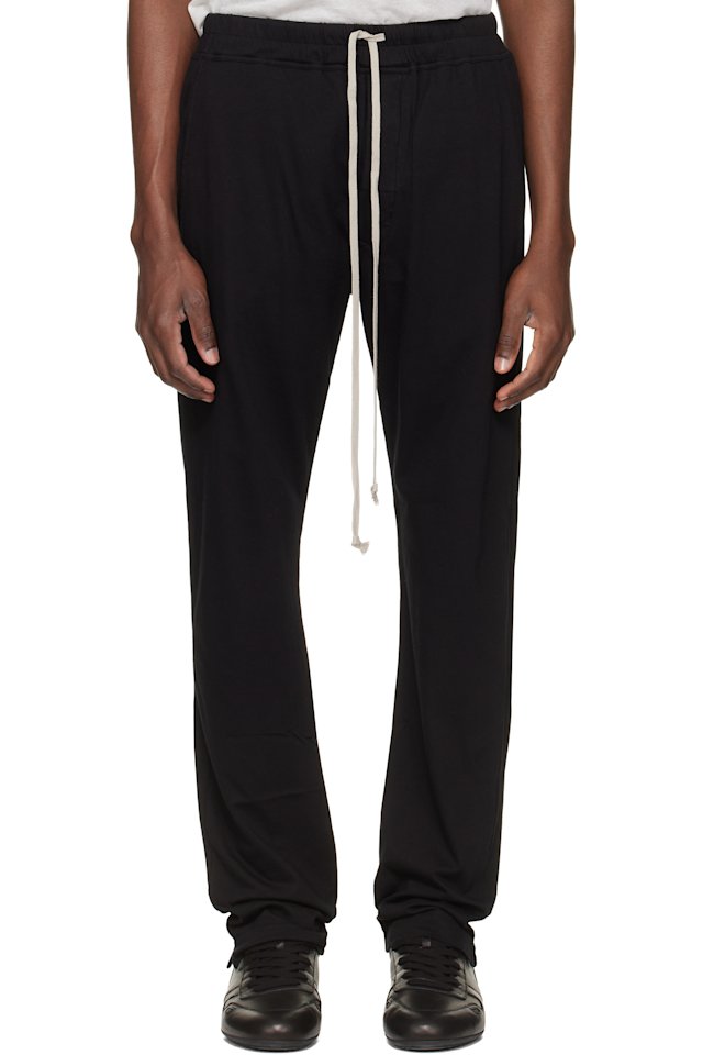 Rick Owens DRKSHDW — Black Temple Berlin Drawstring Sweatpants