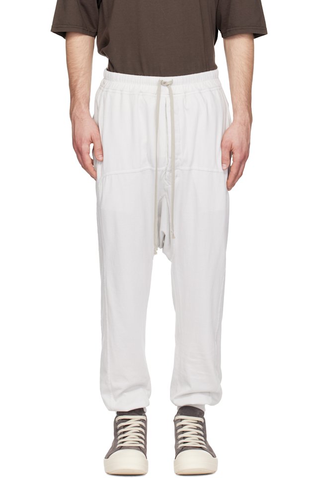 Rick Owens DRKSHDW — Off-White Temple Drawstring Lounge Pants