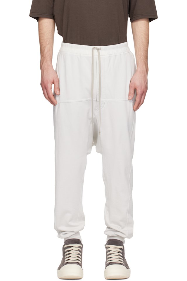 Rick Owens DRKSHDW — Off-White Temple Drawstring Lounge Pants
