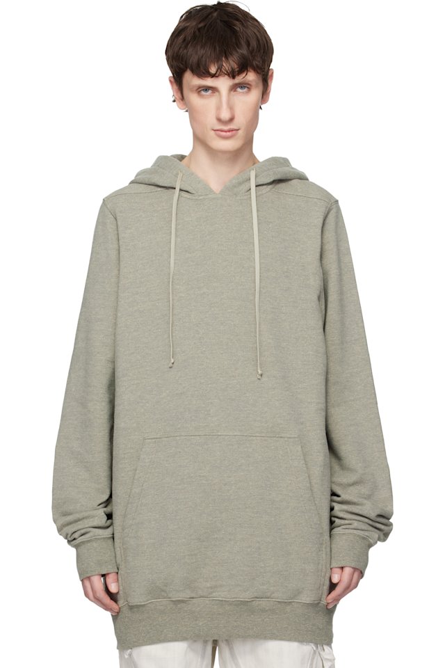 Rick Owens DRKSHDW — Gray Temple Pullover Hoodie