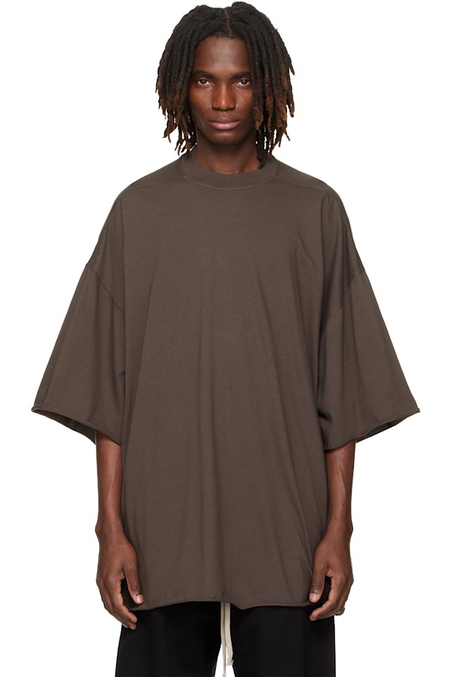 Rick Owens DRKSHDW — Brown Temple Tommy T-shirt