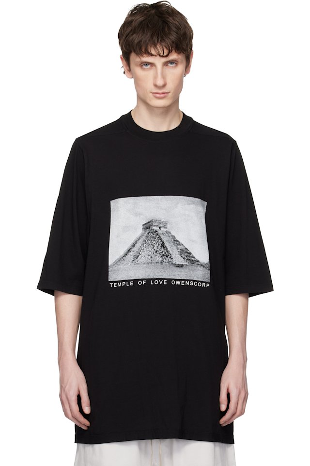 Rick Owens DRKSHDW — Black Temple Jumbo S/S T-shirt
