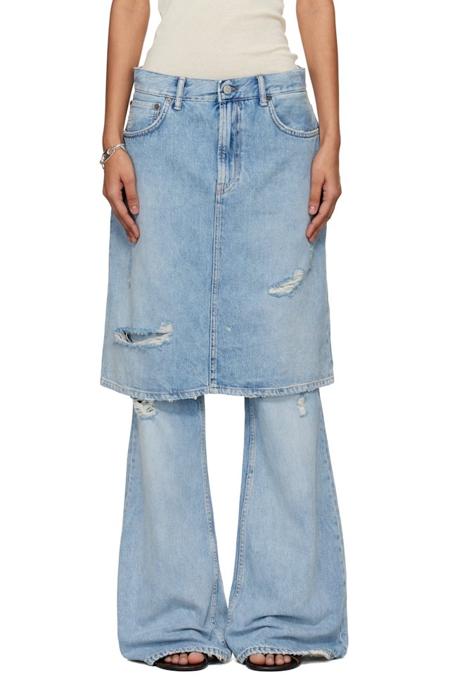 Acne Studios — Blue Layered Denim Jeans