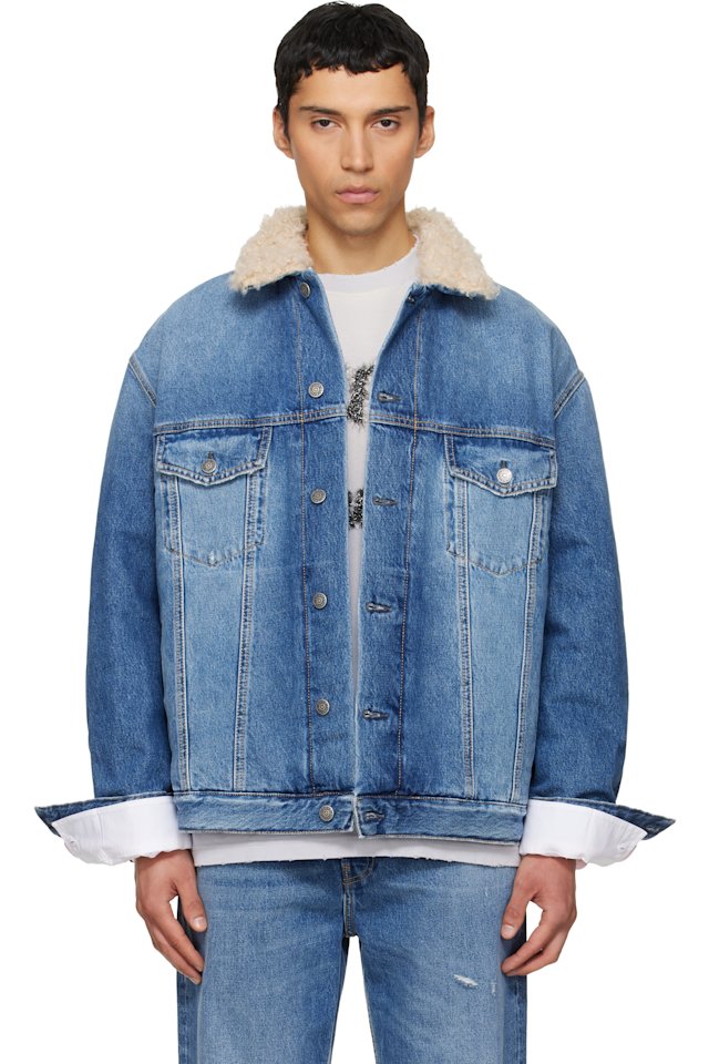 Acne Studios — Blue Faded Denim Jacket