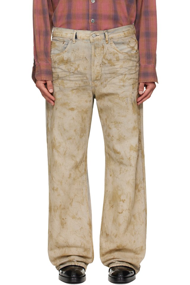 Acne Studios — Beige Regular Fit 2021M Jeans