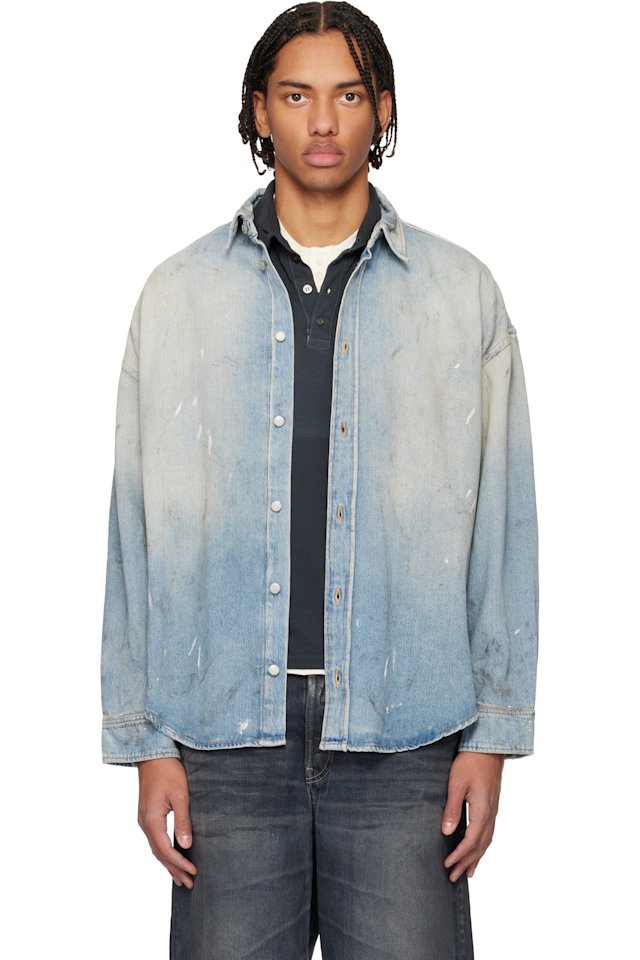 Acne Studios — Blue Faded Denim Shirt