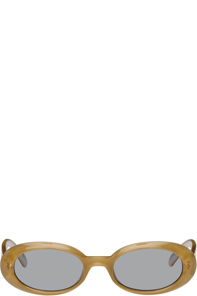 Le Specs — Beige 'Work It!' Sunglasses