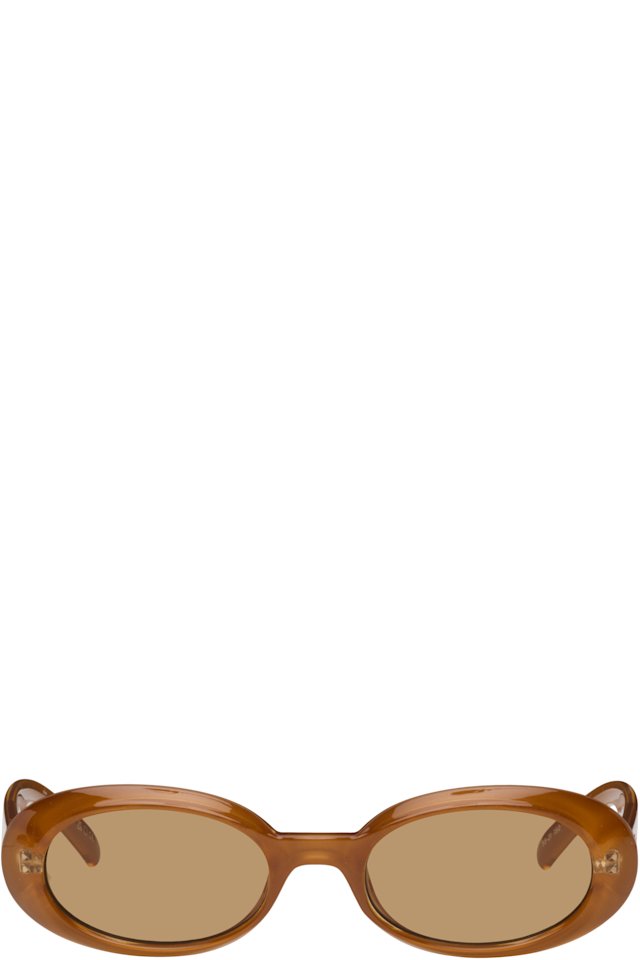 Le Specs — Brown 'Work It!' Sunglasses