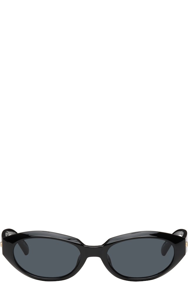 Le Specs — Black 'Le Bijou' Sunglasses