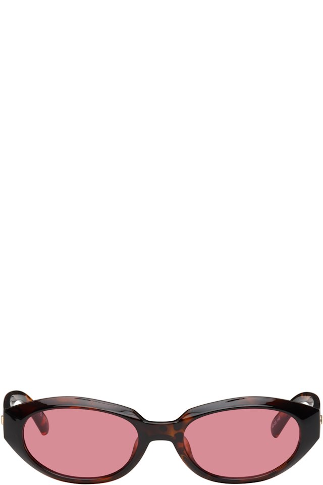 Le Specs — Brown 'Le Bijou' Sunglasses