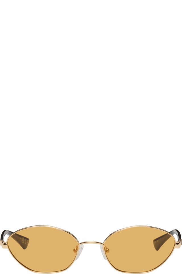 Le Specs — Gold 'Le Bebe' Sunglasses