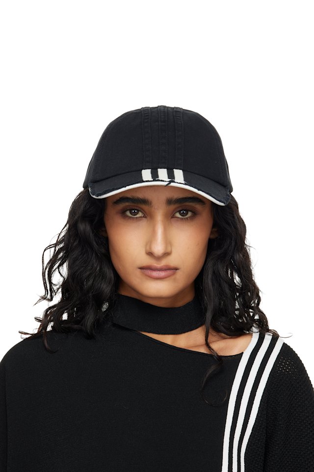 Y-3 — Black Stripes Cap