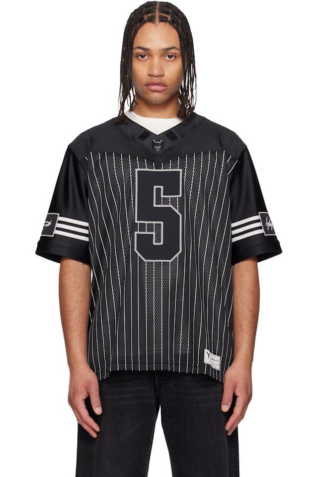 Y-3 — Black Garret Wilson Football Short Sleeve Jersey