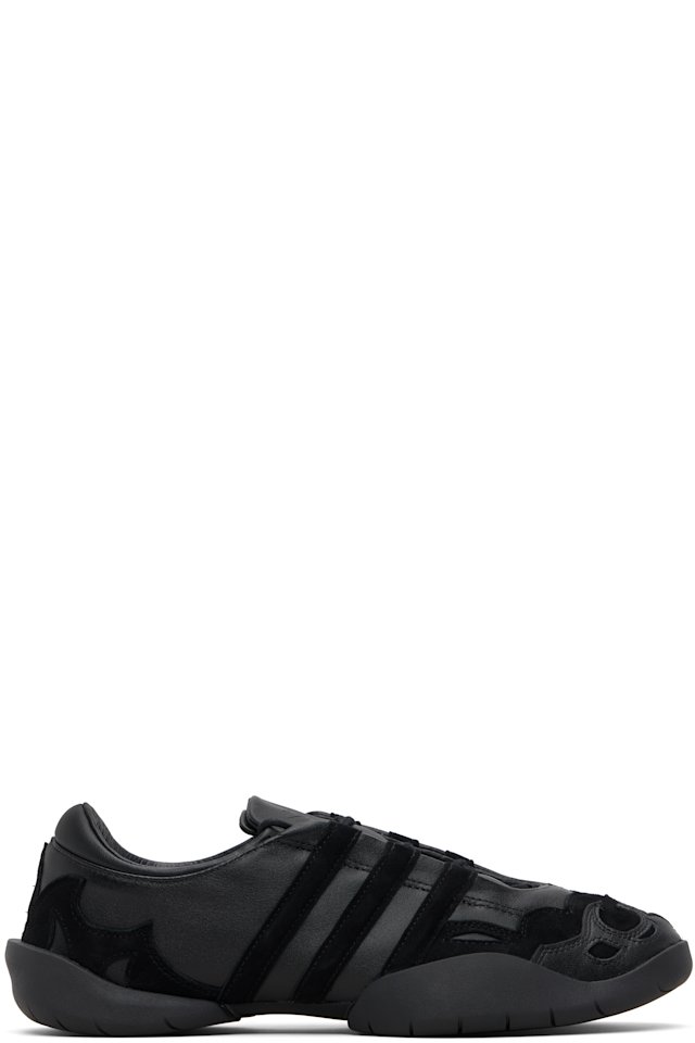 Y-3 — Black Regu Leather Sneakers