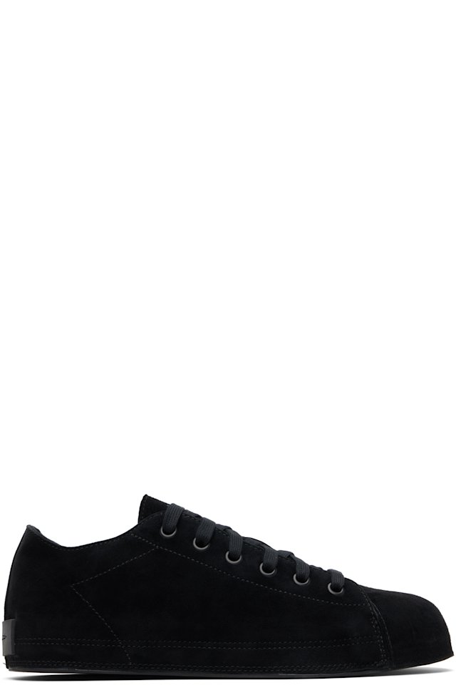 Y-3 — Black Suede Nizzastar Lo Sneakers