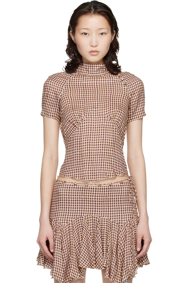 KNWLS — Beige Tess Blouse