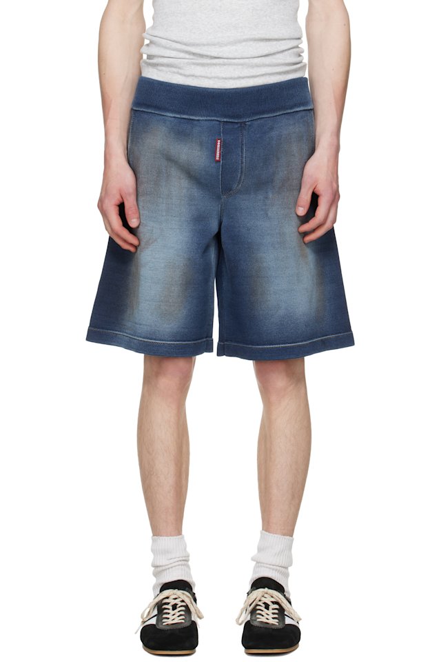 Dsquared2 — Indigo Knit Shorts