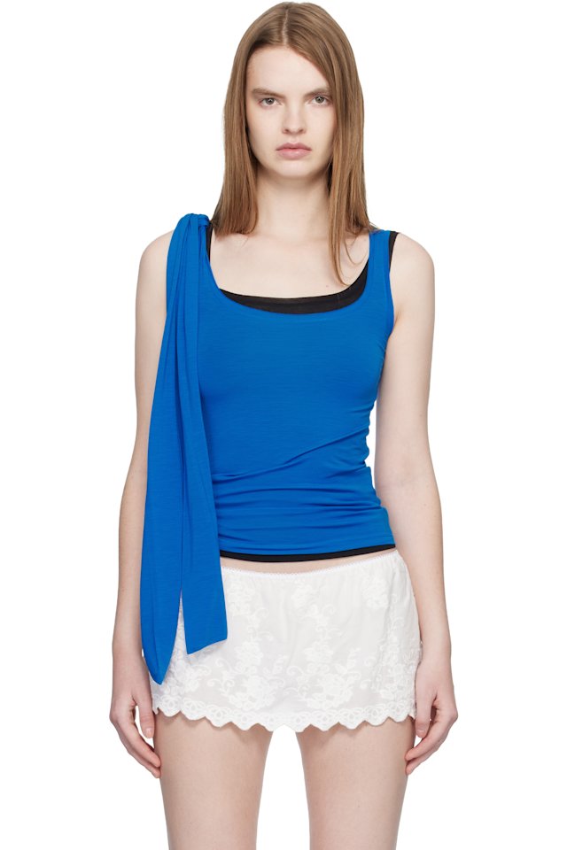 Fruity Booty — Black & Blue Uva Layer Tank Top Set