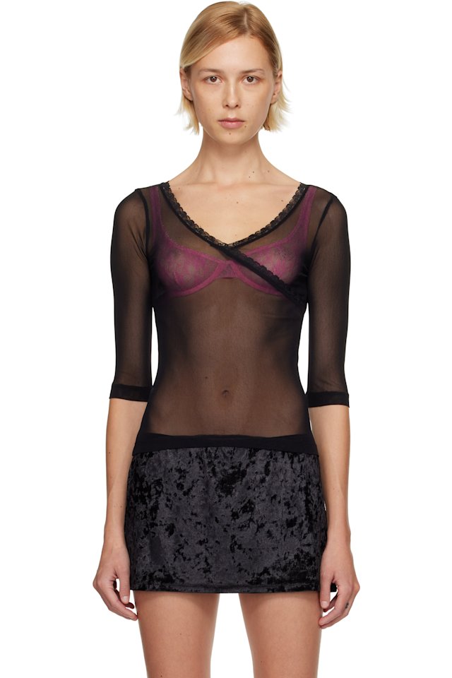Fruity Booty — Black Moss Wrap T-shirt