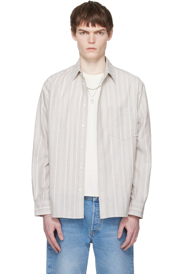JEANERICA — Taupe Byron Shirt