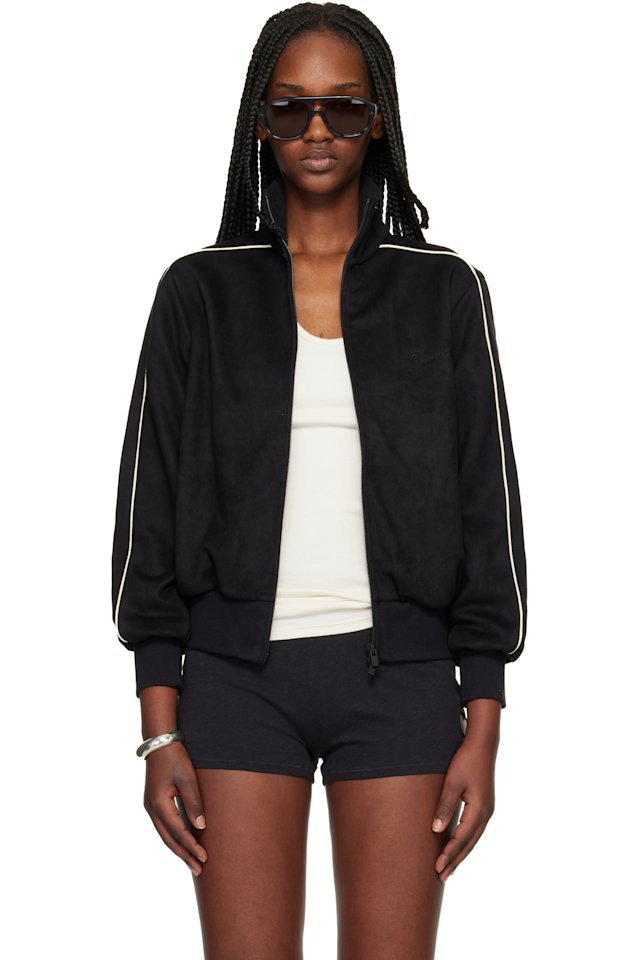 Fear of God ESSENTIALS — Black Signature Vintage Fit Track Jacket