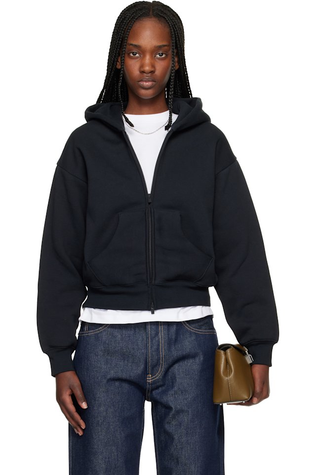 Fear of God ESSENTIALS — Black Classic Full Zip Hoodie
