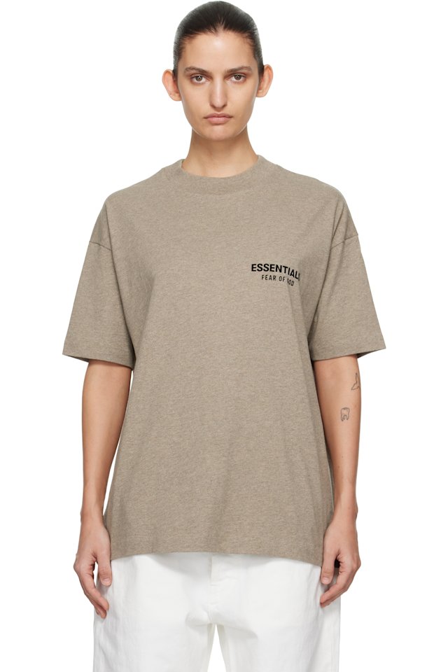 Fear of God ESSENTIALS — Beige Classic T-shirt