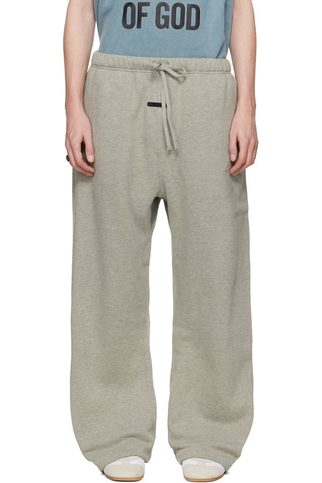 Fear of God ESSENTIALS — Gray Signature Flare Sweatpants