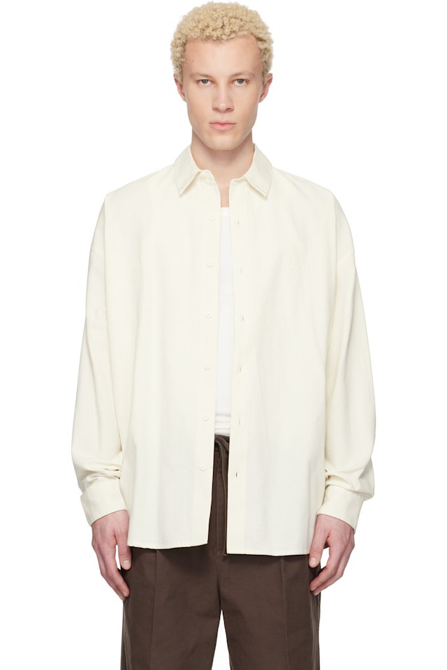 Fear of God ESSENTIALS — Off-White Signature Button Up Shirt