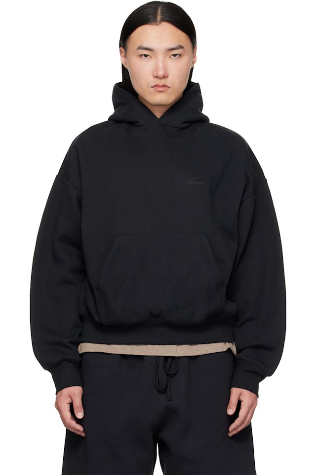 Fear of God ESSENTIALS — Black Classic Hoodie