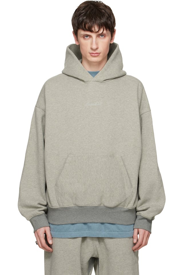 Fear of God ESSENTIALS — Gray Signature Classic Hoodie
