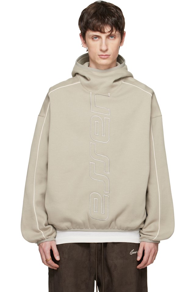 Fear of God ESSENTIALS — Gray Active Trace Modern Fleece Hoodie