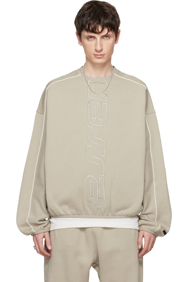 Fear of God ESSENTIALS — Gray Active Trace Modern Crewneck Sweatshirt