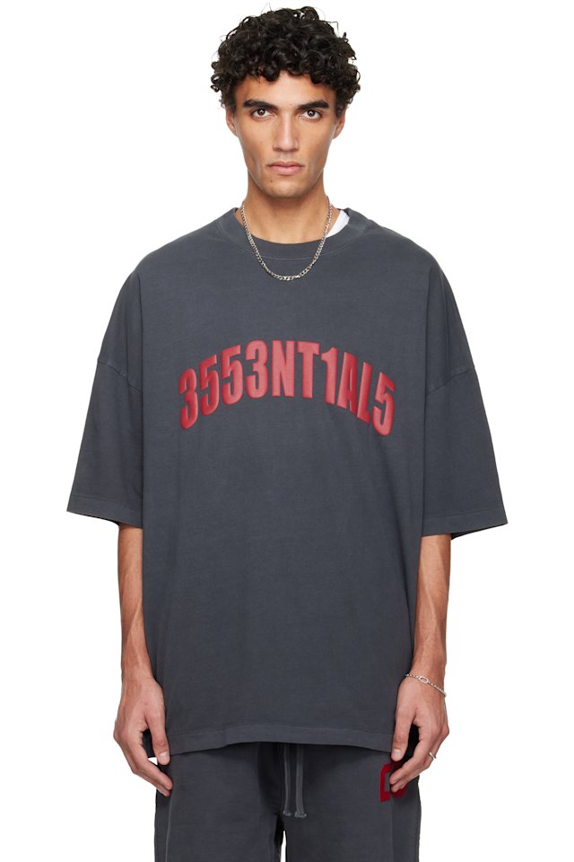 Fear of God ESSENTIALS — Gray Holiday 'Chicago' 90s T-shirt