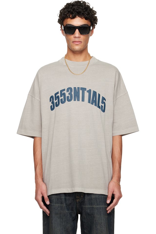 Fear of God ESSENTIALS — Gray Holiday 'New York' 90s T-shirt
