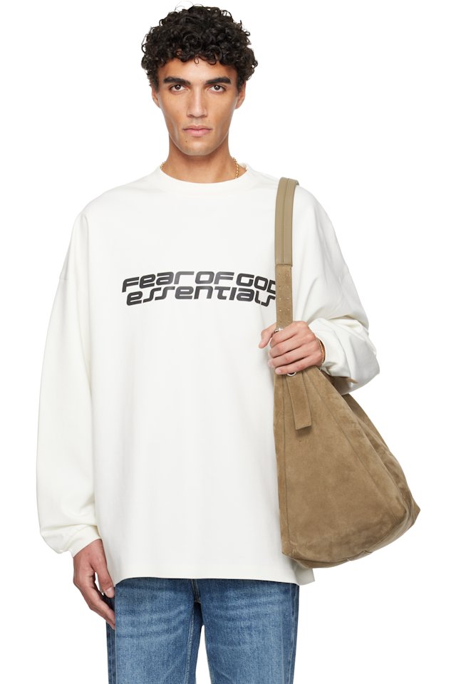 Fear of God ESSENTIALS — Off-White Holiday Ponte 90s Long Sleeve T-shirt