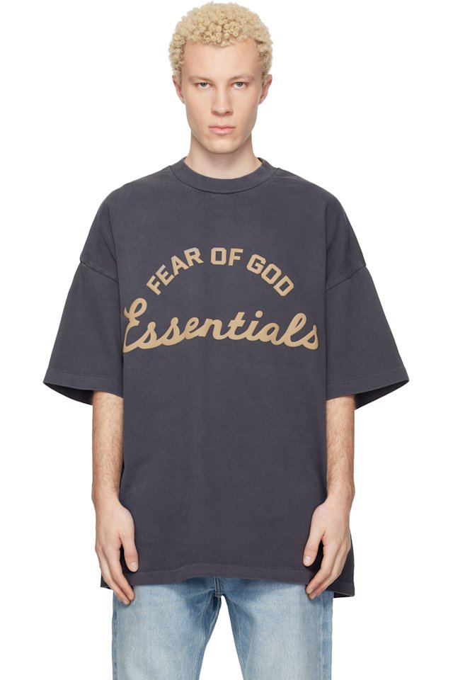 Fear of God ESSENTIALS — Gray Training 90s Short Sleeve T-shirt