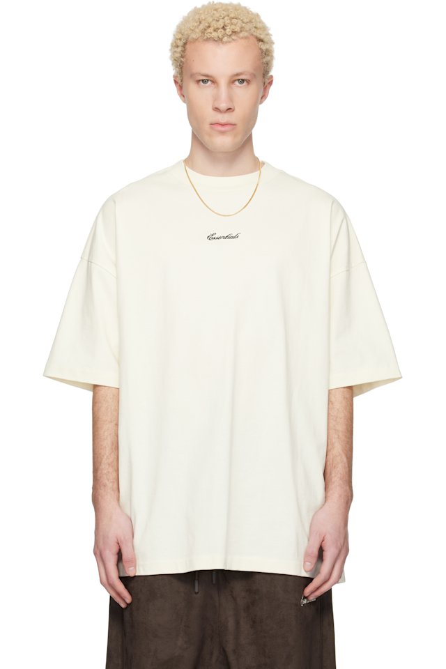 Fear of God ESSENTIALS — Off-White Signature 90s Short Sleeve T-shirt