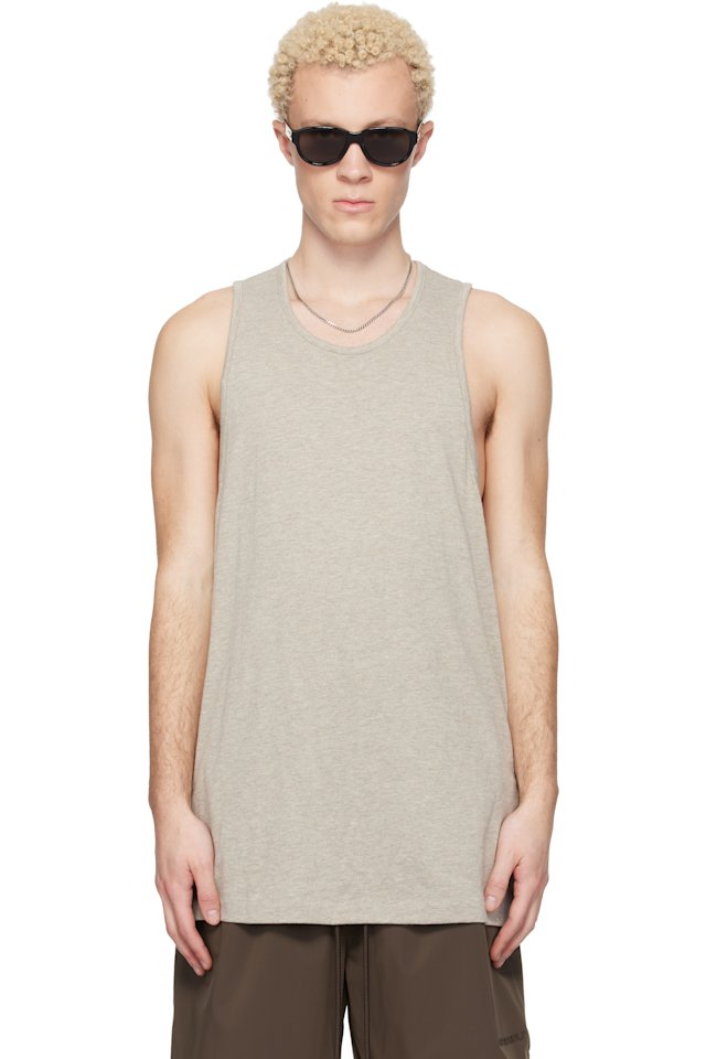 Fear of God ESSENTIALS — Taupe Signature Essential Tank Top