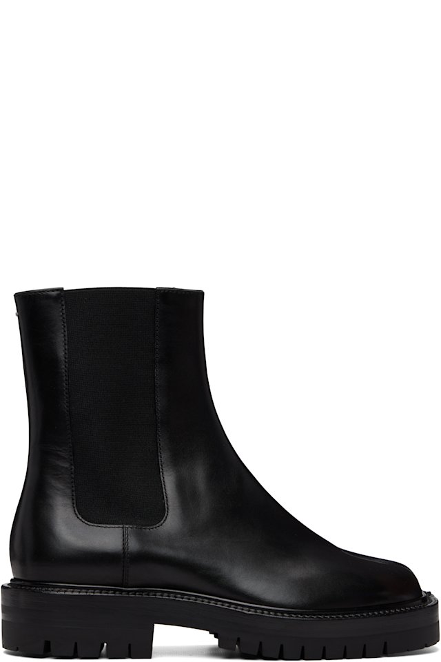 Maison Margiela — Black Tabi County Chelsea Boots
