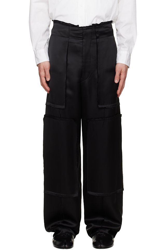 Maison Margiela — Black Raw Edge Trousers