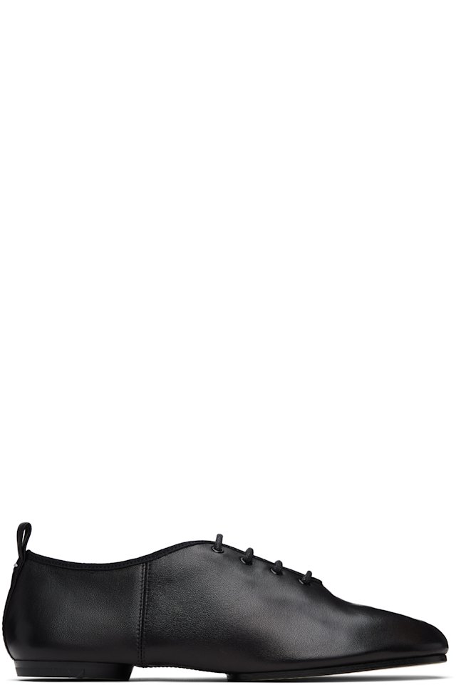 Maison Margiela — Black Tabi Jazz Lace-Up Derbys