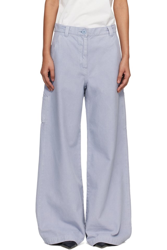Weekend Max Mara — Blue Wkdskipper Trousers