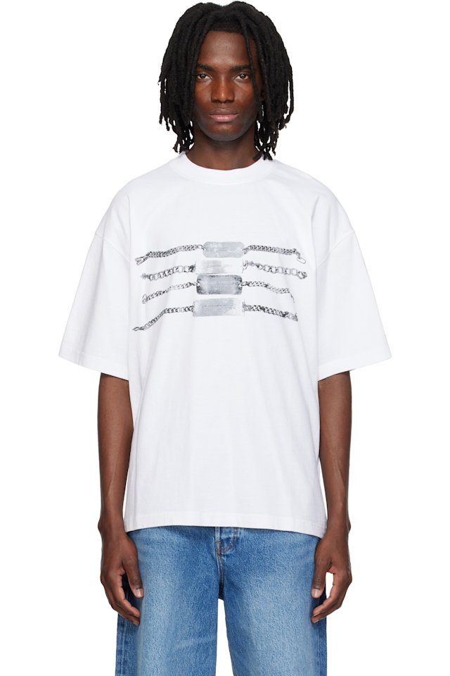 Alexander Wang — White Oversized Graphic T-shirt